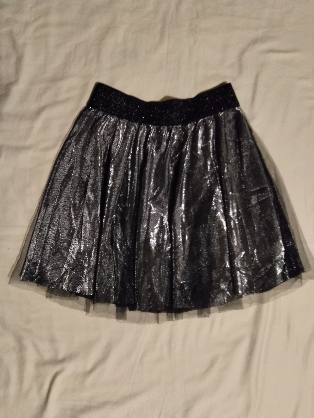Sparkle Black Tulle Skirt - Women's Fashion
